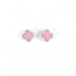 Pink Turquoise 12mm Clover Earrings