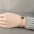 Natural Gray Mother Of Pearl&CZ 15mm Big Clover Bracelet