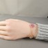 Natural Pink Mother Of Pearl&CZ 15mm Big Clover Bracelet