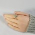 Natural Gray Mother Of Pearl Ring