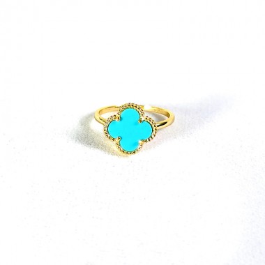 Created Sky Blue Turquoise Ring