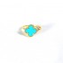 Created Sky Blue Turquoise Ring