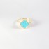 Created Sky Blue Turquoise Ring