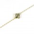 Classic Gold Clover Bracelet with Zircon Diamond