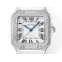 Cartier Santos De 35.1mm Medium Watch, Diamond Dial