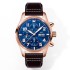 IWC Pilot's Watch Chronograph ,Rosegold plated, Stainless steel Case