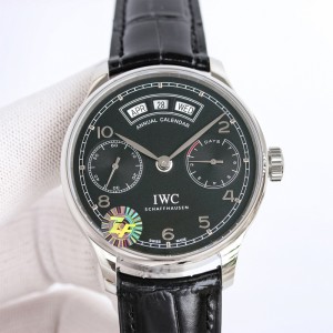 IWC Portugieser Annual Calendar 44,Black Dial ,White Gold Case 