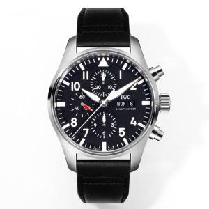 IWC Pilot's Watch Chronograph ,Black, Stainless steel Case