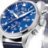 IWC Pilot's Watch Chronograph ,Blue, Stainless steel Case