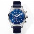 IWC Pilot's Watch Chronograph ,Blue, Stainless steel Case