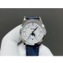 Patek Philippe's Calendar Watch,White Gold Bezel,on Blue Leather Strap