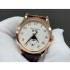 Patek Philippe's Calendar Watch,Rose Gold Bezel,on Brown Leather Strap