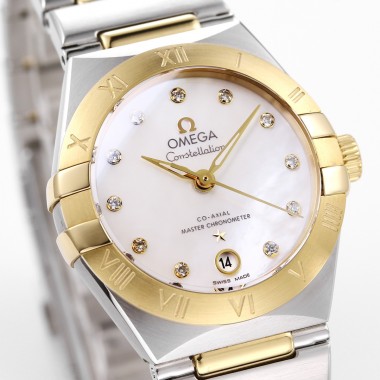 Omega Constellation 29mm Women's Watch, White Dial