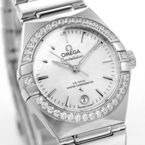 Omega Constellation 29mm Women's Watch, steel on steel