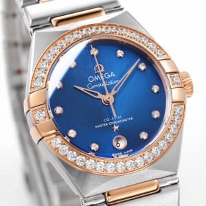 Omega Constellation 29mm Women's Watch, Blue Dial