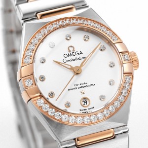 Omega Constellation 29mm Women's Watch, steel- rose gold