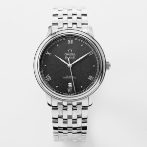 Omega De Ville Collection,Black Dial,Steel on Steel