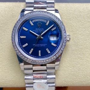 Rolex Datejust Oyster, 36 mm, Oystersteel, White Gold and Diamonds